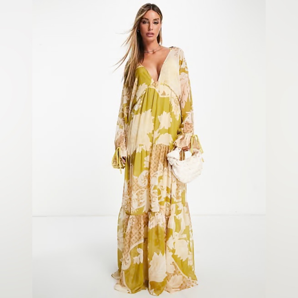 Asos Floral Maxi Dress - Picture 3 of 6